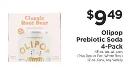 ShopRite Olipop Prebiotic Soda 4-Pack offer