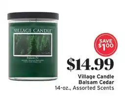ShopRite Village Candle Balsam Cedar offer