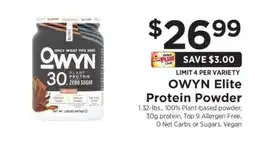 ShopRite OWYN Elite Protein Powder offer