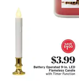 ShopRite Battery Operated 9-in. LED Flameless Candle offer
