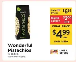 ShopRite Wonderful Pistachios offer