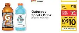 ShopRite Gatorade Sports Drink offer
