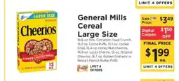 ShopRite General Mills Cereal Large Size offer