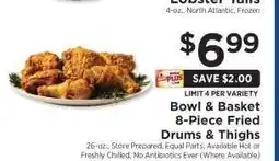 ShopRite Bowl & Basket 8-Piece Fried Drums & Thighs offer