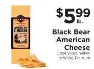 ShopRite Black Bear American Cheese offer