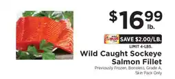 ShopRite Wild-Caught Sockeye Salmon Fillet offer