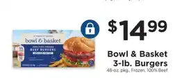 ShopRite Bowl & Basket 3-lb. Burgers offer