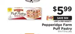 ShopRite Pepperidge Farm Puff Pastry offer