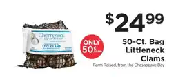 ShopRite 50-ct. Bag Littleneck Clams offer