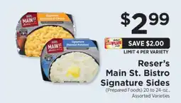 ShopRite Reser's Main St. Bistro Signature Sides offer