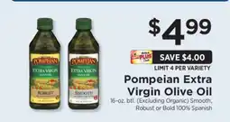 ShopRite Pompeian Extra Virgin Olive Oil offer