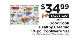 ShopRite GoodCook Healthy Ceramic 10-Pc. Cookware Set offer