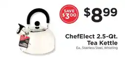 ShopRite ChefElect 2.5-Qt. Tea Kettle offer