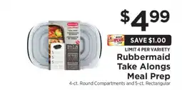 ShopRite Rubbermaid Take Alongs Meal Prep offer