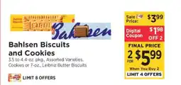 ShopRite Bahlsen Biscuits and Cookies offer