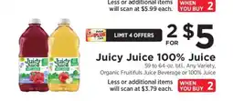 ShopRite Juicy Juice 100% Juice offer