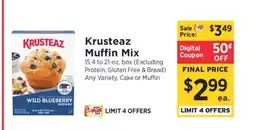ShopRite Krusteaz Muffin Mix offer