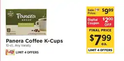 ShopRite Panera Coffee K-Cups offer