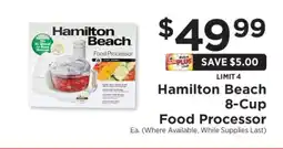 ShopRite Hamilton Beach 8-Cup Food Processor offer
