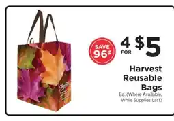 ShopRite Harvest Reusable Bags offer
