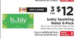 ShopRite bubly Sparkling Water 8-Pack offer