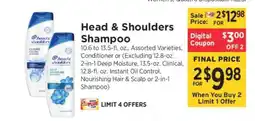 ShopRite Head & Shoulders Shampoo offer