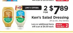 ShopRite Ken's Salad Dressing offer