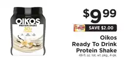 ShopRite Oikos Ready To Drink Protein Shake offer