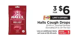 ShopRite Halls Cough Drops offer