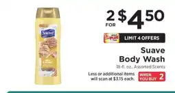 ShopRite Suave Body Wash offer