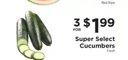 ShopRite Super Select Cucumbers offer