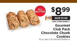 ShopRite Gourmet Club Pack Chocolate Chunk Cookies offer