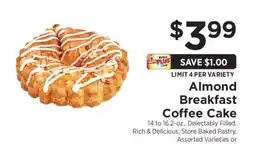 ShopRite Almond Breakfast Coffee Cake offer