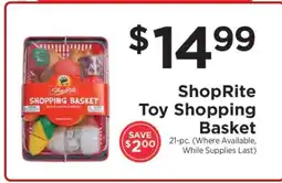ShopRite ShopRite Toy Shopping Basket offer