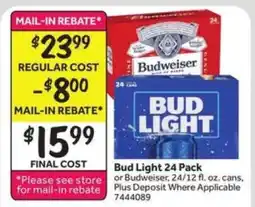 Stop&Shop Bud Light 24 Pack offer