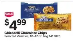 Stop&Shop GHIRARDELLI CHOCOLATE CHIPS offer