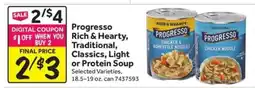 Stop&Shop Progresso Soup offer