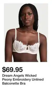 Victoria's Secret Dream Angels Wicked Peony Embroidery Unlined Balconette Bra offer