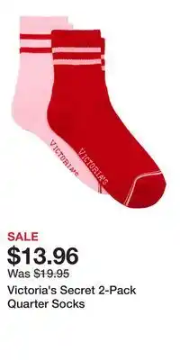 Victoria's Secret Victoria's Secret 2-Pack Quarter Socks offer