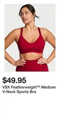 Victoria's Secret VSX Featherweight Medium V-Neck Sports Bra offer