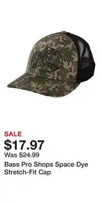 Cabela's Bass Pro Shops Space Dye Stretch-Fit Cap offer