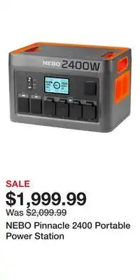 Cabela's NEBO Pinnacle 2400 Portable Power Station offer