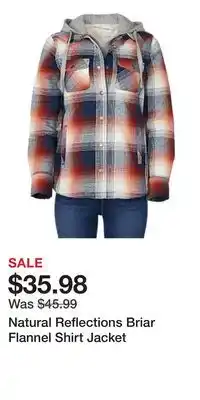 Cabela's Natural Reflections Briar Flannel Shirt Jacket offer