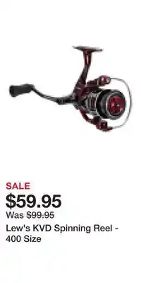 Cabela's Lew's KVD Spinning Reel - 400 Size offer