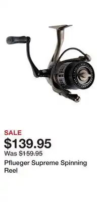 Cabela's Pflueger Supreme Spinning Reel offer