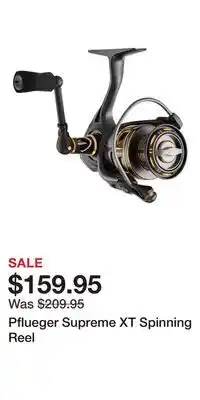 Cabela's Pflueger Supreme XT Spinning Reel offer