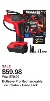 Cabela's Bullseye Pro Rechargeable Tire Inflator - Red/Black offer
