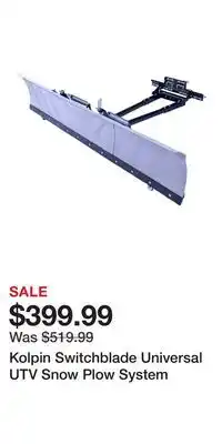 Cabela's Kolpin Switchblade Universal UTV Snow Plow System offer