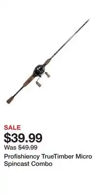 Cabela's Profishiency TrueTimber Micro Spincast Combo offer