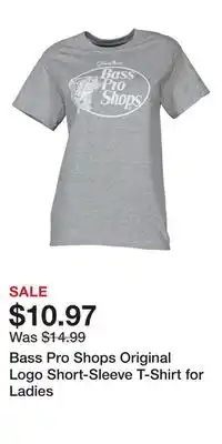 Cabela's Bass Pro Shops Original Logo Short-Sleeve T-Shirt for Ladies offer